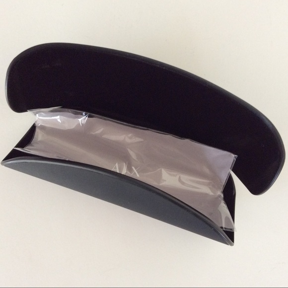 ARMANI EXCHANGE BLACK HARD SHELL GLASSES CASE - Picture 5 of 7